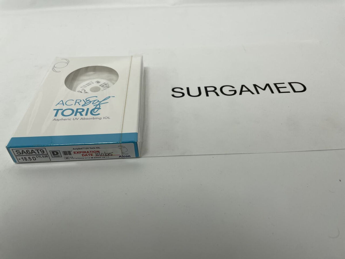 SA6AT9.185 - ALCON - AcrySof Aspheric UV Absorbing Toric Posterior Chamber IOL, 18.5D, (BX/1)