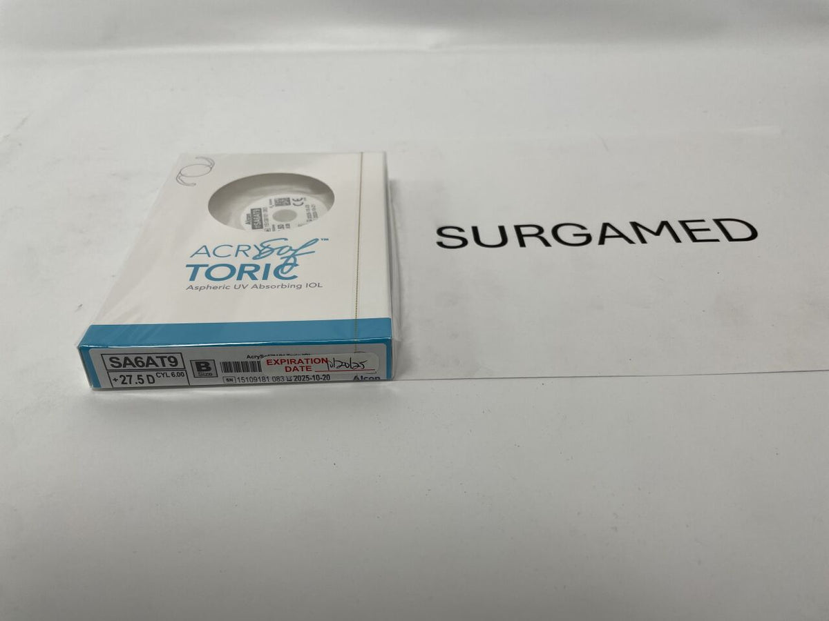 SA6AT9.275 - ALCON - AcrySof Aspheric UV Absorbing Toric Posterior Chamber IOL, 27.5D, (BX/1)