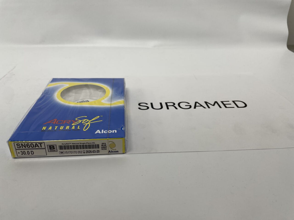 SN60AT.300 - ALCON - AcrySof Natural Single Piece Intraocular Lens, 30.0D, (BX/1)