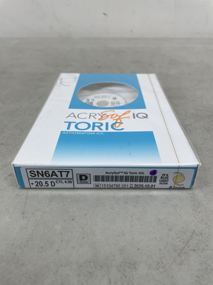 SN6AT7.205 - ALCON - AcrySof IQ Toric Astigmatism IOL, 20.5D, (BX/1)