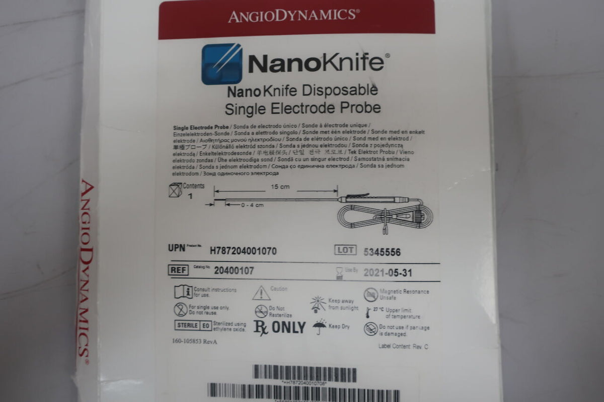 20400107 - ANGIO DYNAMICS - NanoKnife Single Electrode Probe, 15cm, (BX/1)