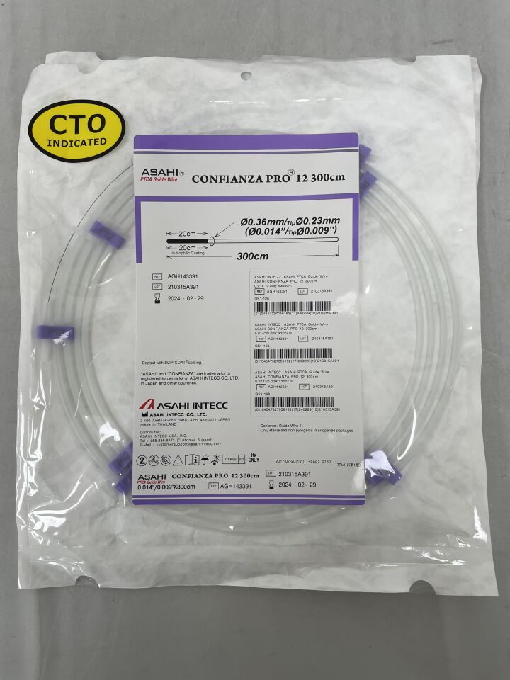 AGH143391 - ASAHI - Confianza Pro 12 Guide Wire 0.014" X 300CM, (EA)