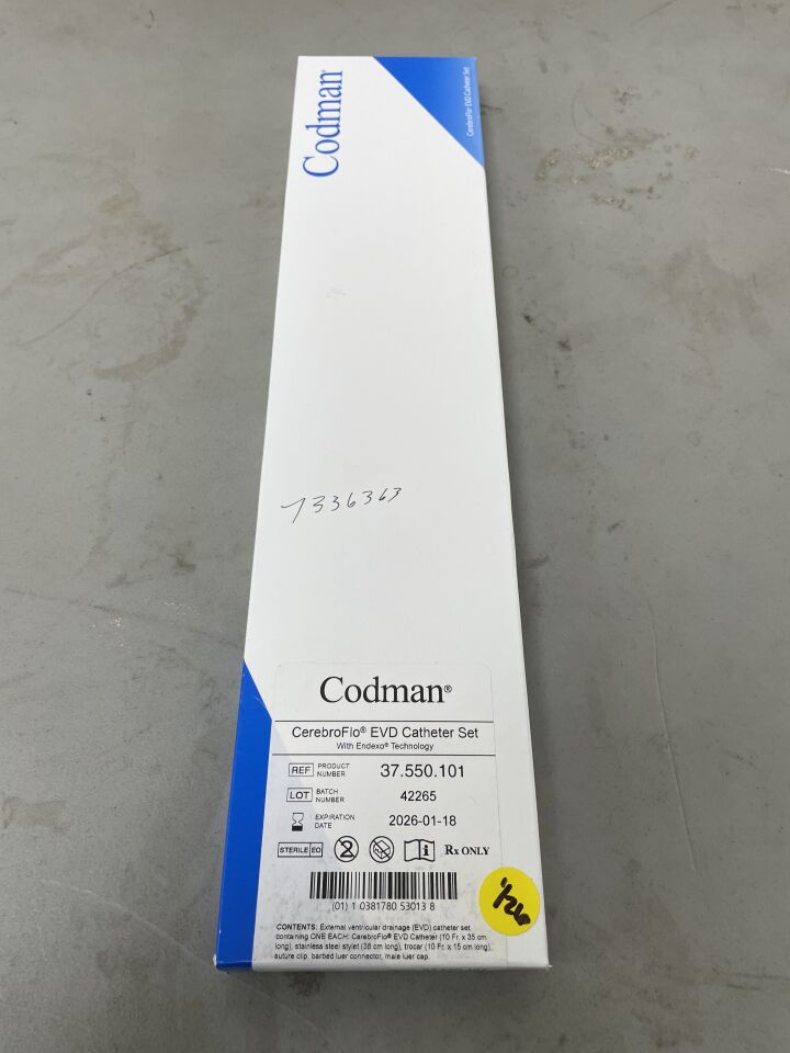 37.550.101 - CODMAN - CerebroFlo EVD Catheter Set, (BX/1)