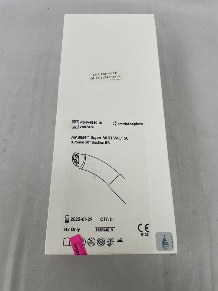 ASHA4830-01 - SMITH & NEPHEW - Ambient Super Multivac 50 Coblation Wand with IFS, 3.75 mm Shaft dia., (BX/1)