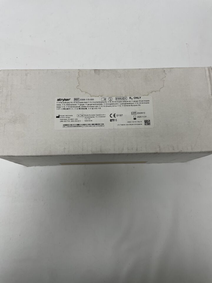 0306-115-000 - STRYKER - 11G x 5" Bone Biopsy Kit, (BX/6)