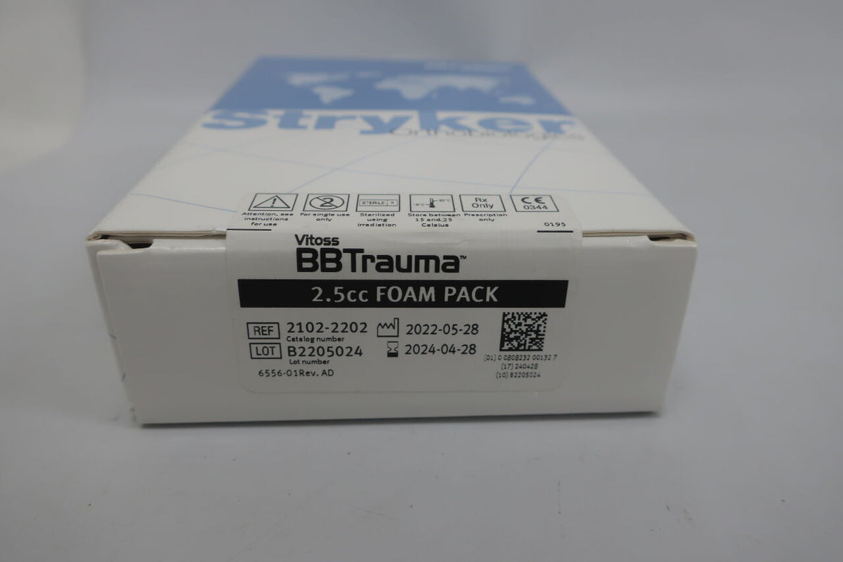 2102-2202 - STRYKER - Orthovita Vitoss BBTrauma 2.5cc Foam Pack, (BX/1)
