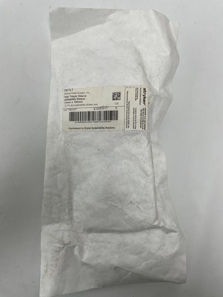 CB11LT - STRYKER - ETHICON Endopath Xcel Universal Sleeve Trocar, 11 dia. x 100 mm Length (Reprocessed), (EA)