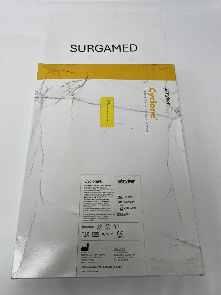 CC-100 - STRYKER - Entellus Cyclone Sinonasal Suction/Irrigation System, (BX/1)