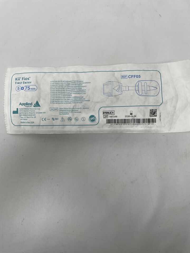 CFF05 - APPLIED MEDICAL RESOURCES - Kii Fios Advanced Fixation First Entry Access System, 5 x 75 mm, (EA)