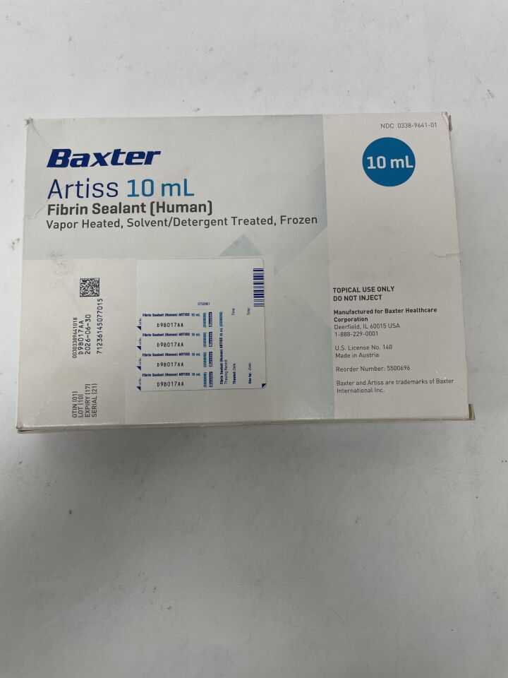 5500696 - BAXTER - ARTISS Fibrin Sealant (Human) ARTISS, 10ml, (BX/1)