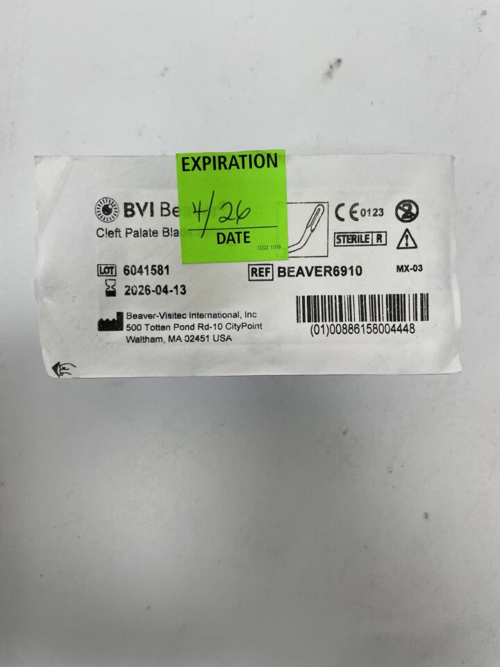 BEAVER6910 - BVI - Cleft Palate Blade 60 Degrees, (EA)