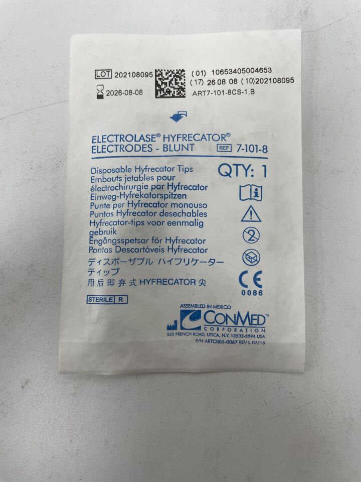 7-101-8BX - CONMED - Electrolase Blunt Tip, (EA)
