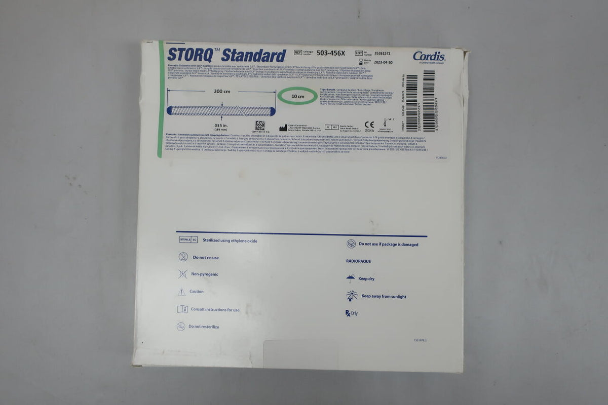 503-456X - CORDIS - StorQ Standard Steerable Guidewires 0.35in -300cm, (BX/5)