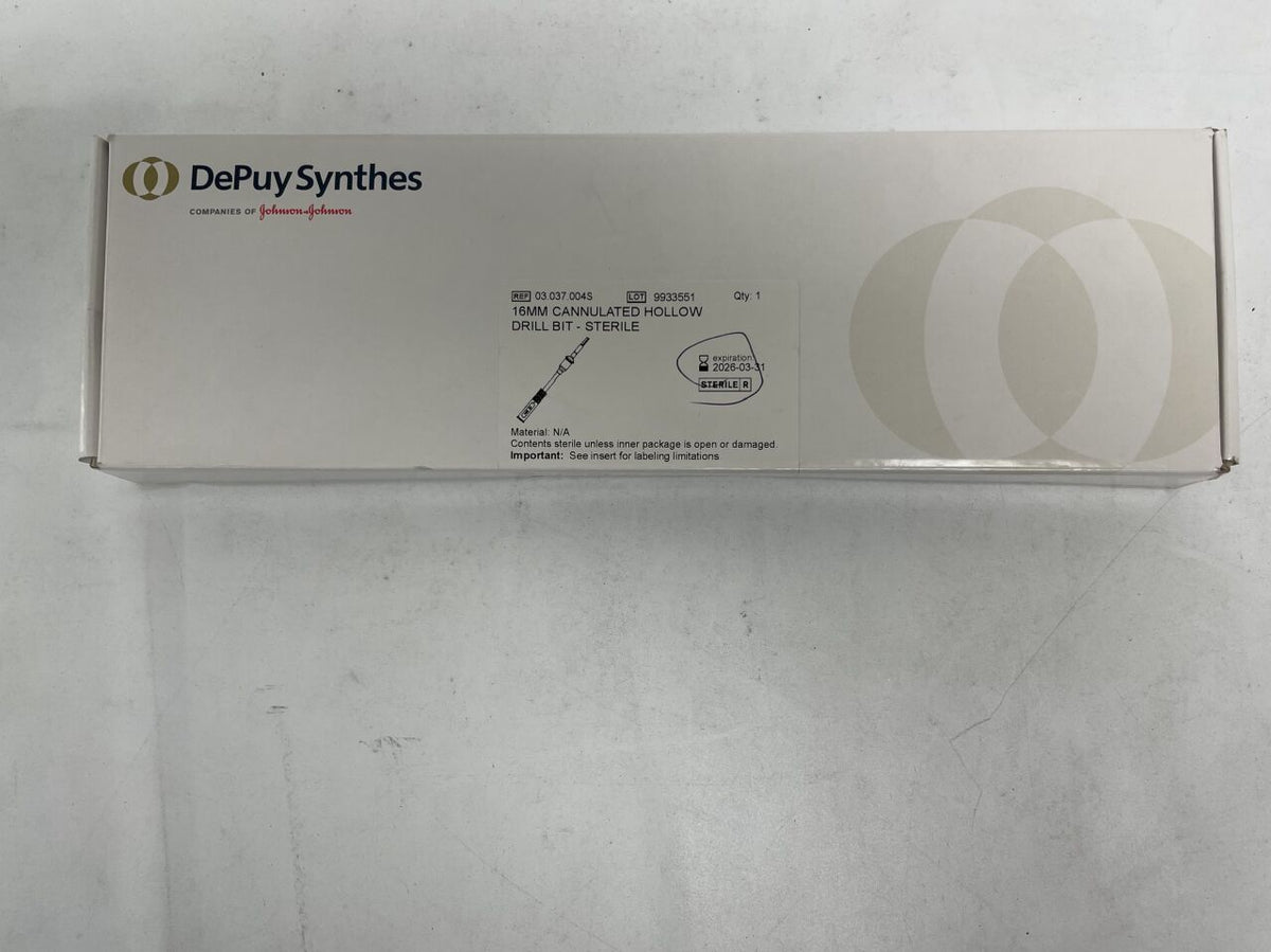 03.037.004S - DEPUY - Cannulated Hallow Reamer, 16 mm dia., For Quick Coupling for DHS/DCS, (BX/1)
