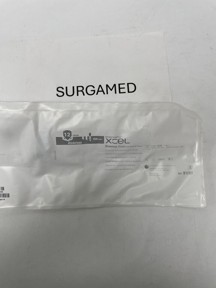 B12XT - ETHICON - Endopath Xcel Stability Sleeve Bladeless Trocar, 12 dia. x 150 mm L Shaft, (EA)
