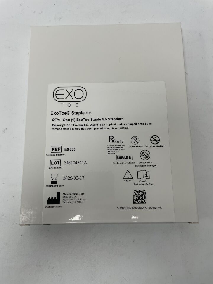 EX055 - EXOTOE - EX055 Staple 5.5, (BX/1)