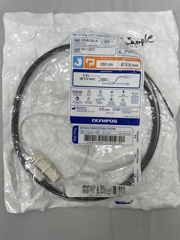 CD-B620LA - OLYMPUS - Bicoag Hemostasis Probe, 7FR X 350CM X 2.8MM, (EA)