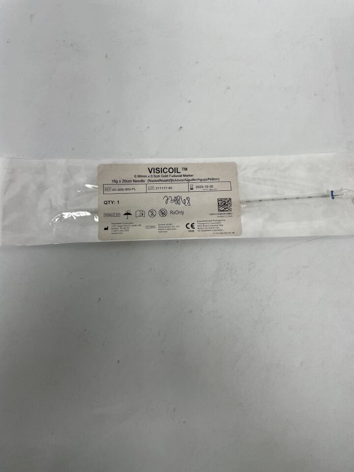 VC-050-005-PL - RADIOMED - VISICOIL Needle, .18G x 20cm, (EA)