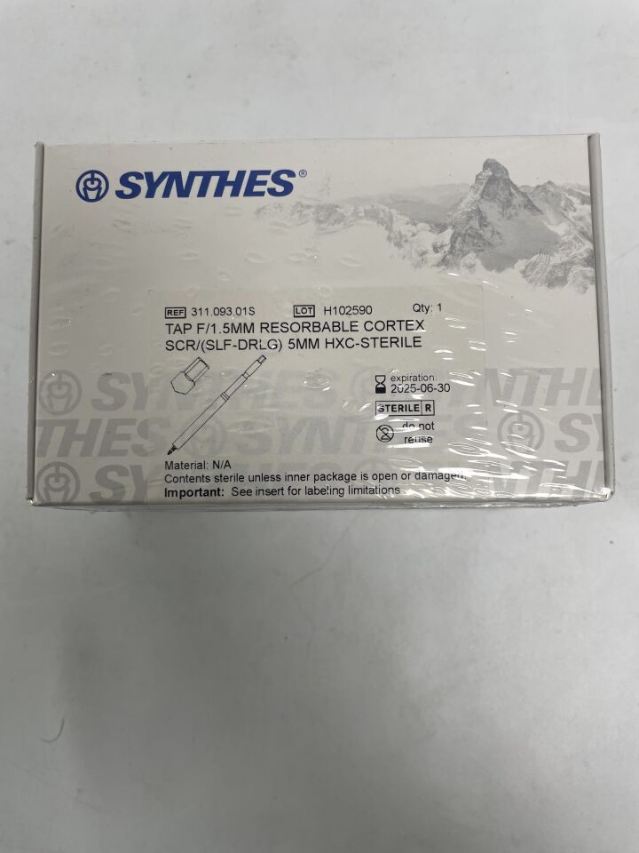 311.093.01S - SYNTHES - Resorbable Cortex, Self Drilling, 1.5 x 5mm, (BX/1)