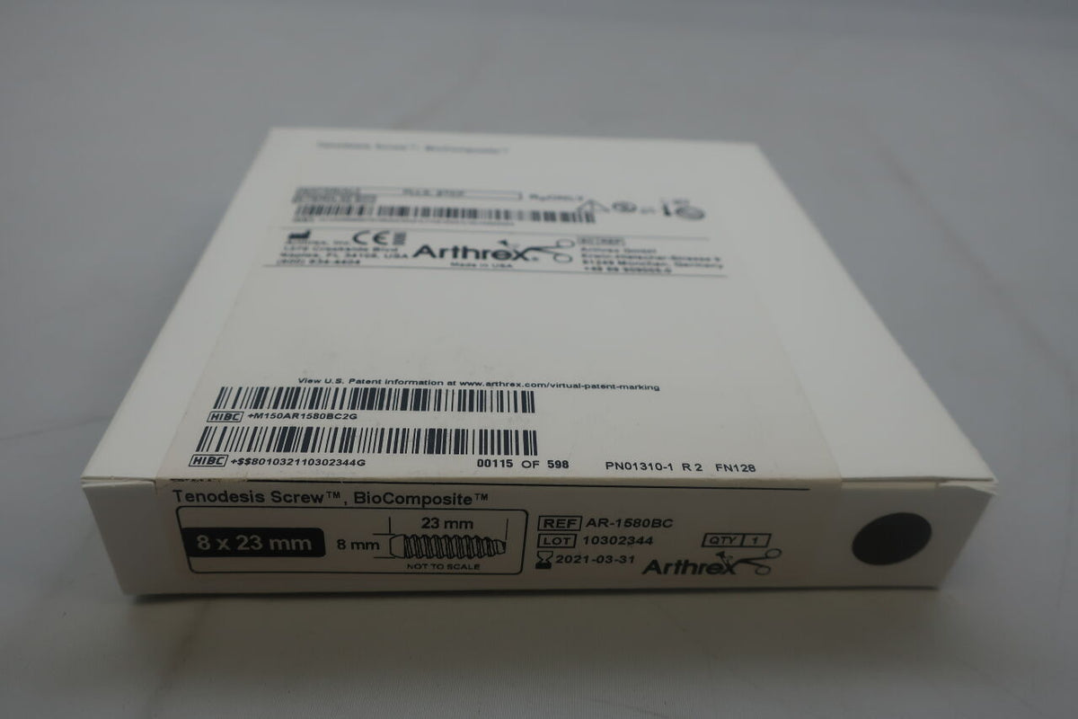 AR-1580BC - ARTHREX - Biocomposite Tenodesis Screw, 8mm X 23mm, (BX/1)