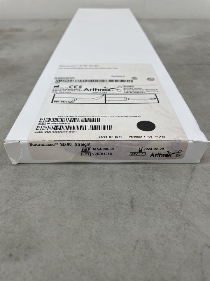 AR-4068-90 - ARTHREX - SutureLasso SD with Perforating Needle Cannula with Nitinol Wire Loop, 90 degree straight, (BX/1)