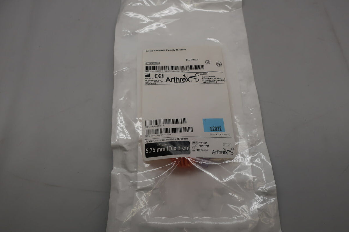 AR-6564 - ARTHREX - Crystal Cannula, Partially Threaded -, (EA)