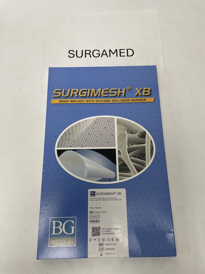 Tintra R-1415 - BG MEDICAL - SURGIMESH XB, 14 x 15cm, (BX/1)