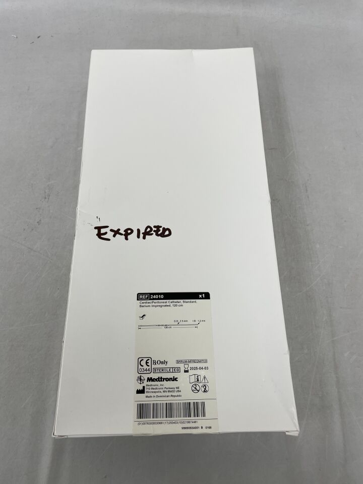 24010 - MEDTRONIC - Cardiac Peritoneal Catheter Standard Barium, 120cm, (BX/1)