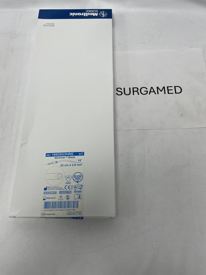 1882923HRE - MEDTRONIC - 2.9mm Rotatable Skimmer Angle-Tip Blade: 22cm, (BX/1)