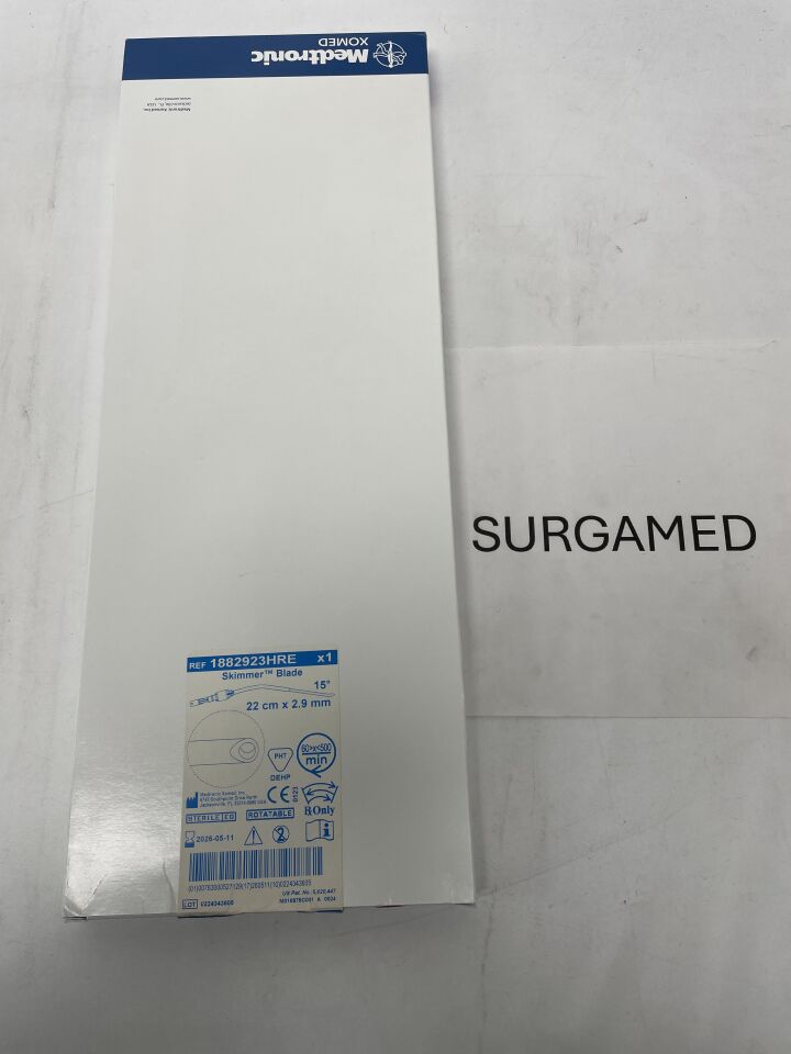 1882923HRE - MEDTRONIC - 2.9mm Rotatable Skimmer Angle-Tip Blade: 22cm, (BX/1)