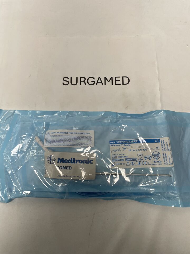 1882925HRE - MEDTRONIC - 2.9mm Rotatable Skimmer Angle-Tip Blade: 18cm, (EA)
