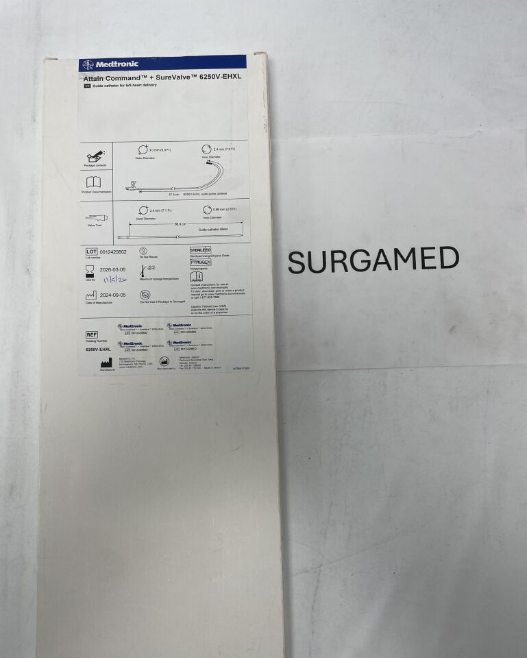 6250V-EHXL - MEDTRONIC - Attain Command + SureValve Guide Catheter for Left-Heart Delivery, (BX/1)