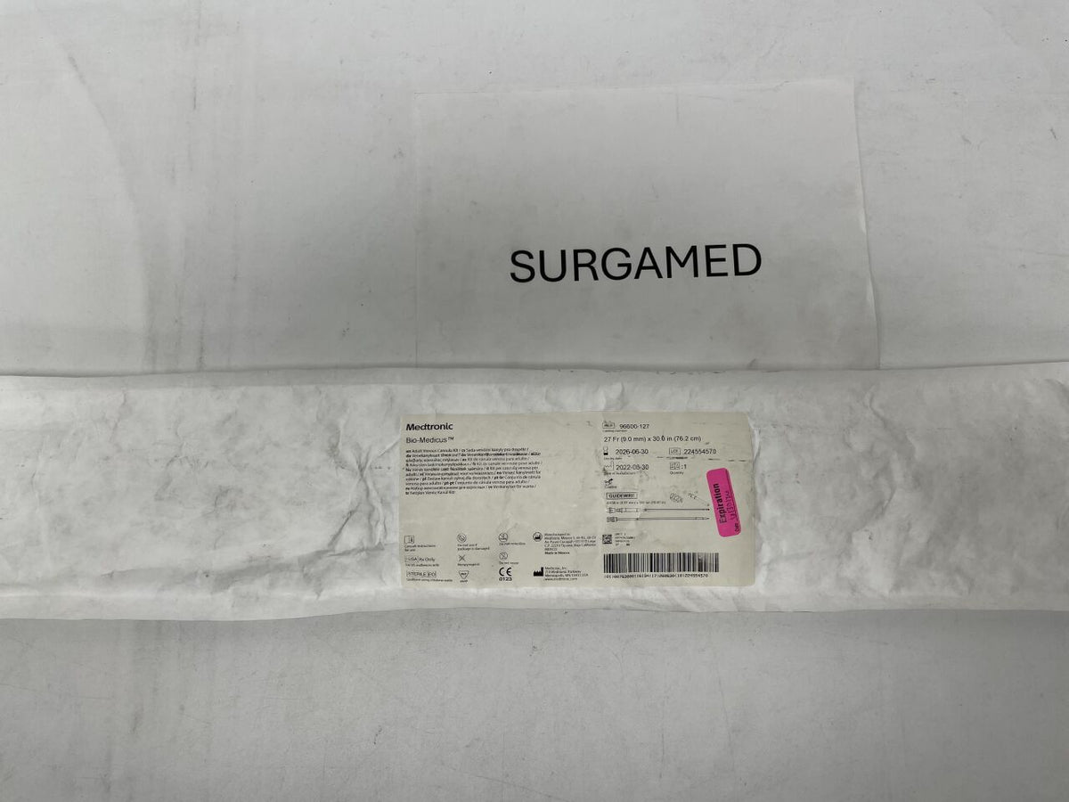 96600-127 - MEDTRONIC - Bio-Medicus NextGen Femoral Venous Cannula 27F x 76.2cm (Cannula Only, L), ()