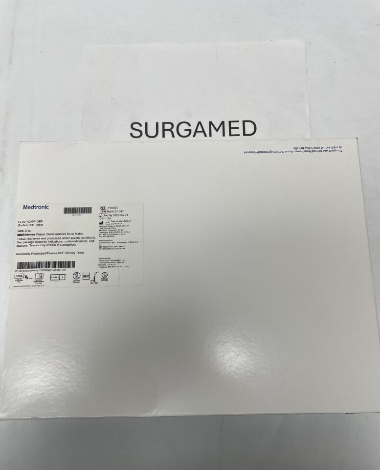 T50303 - MEDTRONIC - Grafton DBF Inject Demineralized Bone Matrix, 3cc, (BX/1)
