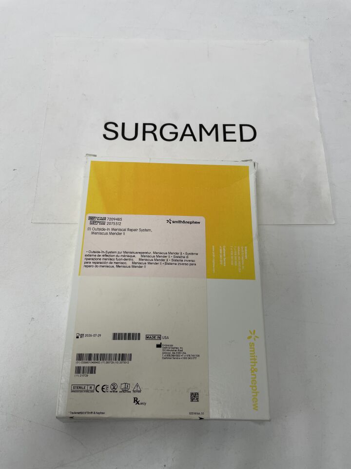 7209485 - SMITH & NEPHEW - Outside-In Meniscal Repair System, Meniscus Mender II, (BX/1)