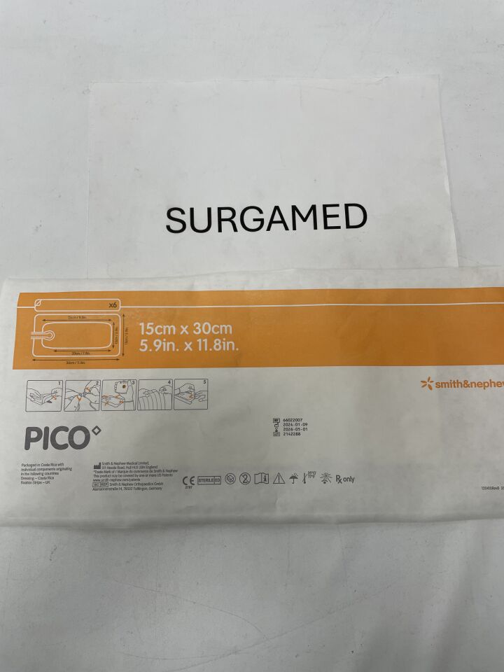 66022007-D - SMITH & NEPHEW - PICO 7 NPWT Dressing, 15cm x 30cm (Dressing Only), (EA)