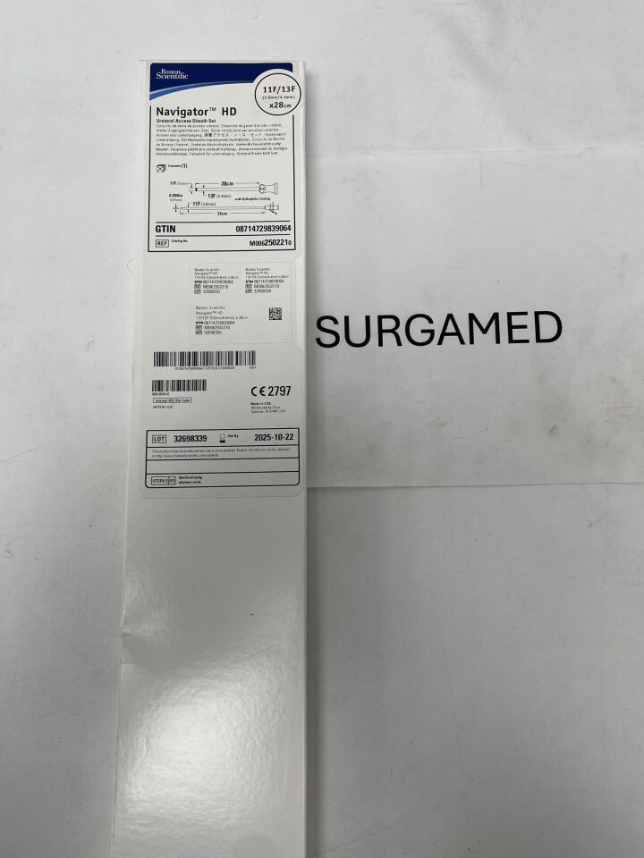 250221 - BOSTON SCIENTIFIC - Navigator HD Ureteral Access Sheath Set - 11Fr/13Fr x 28cm, (BX/1)