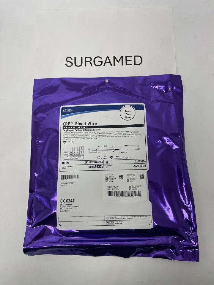 5833 - BOSTON SCIENTIFIC - CRE Fixed Wire Balloon Dilatation Catheter - Esophageal - 6mm x 7mm x 8mm, ()