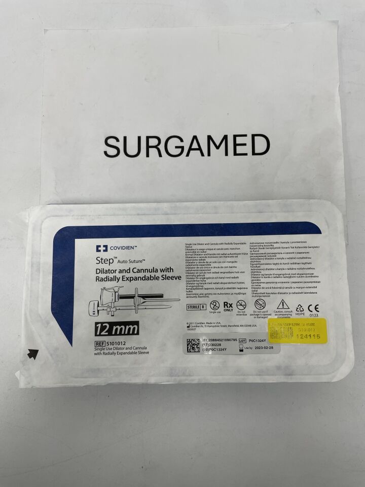 S101012 - COVIDIEN - Step 12mm Dilator & Cannula w/Sleeve, (EA)