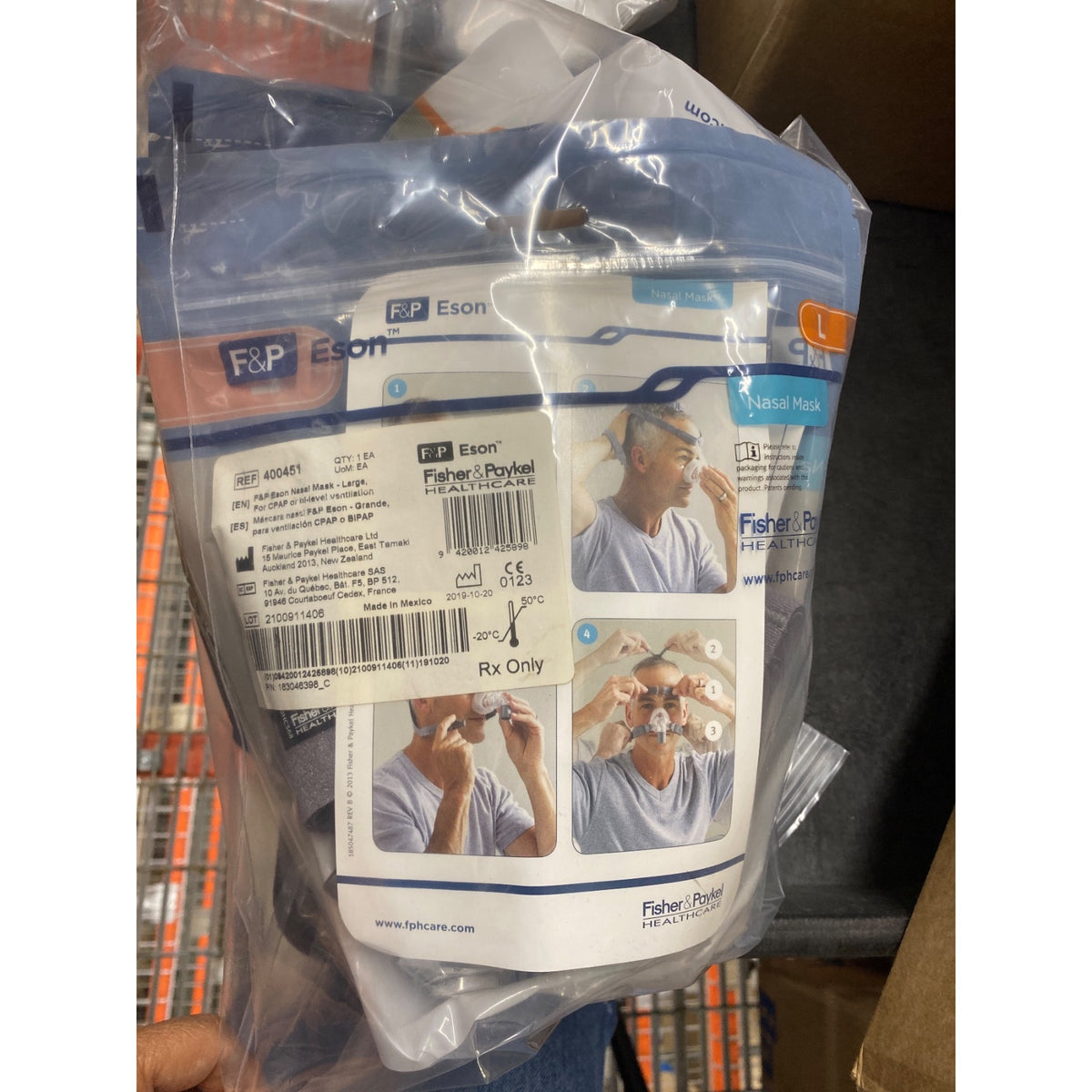 400451 - FISHER & PAYKEL - F&P Eson Nasal Mask - Large, (EA/1)