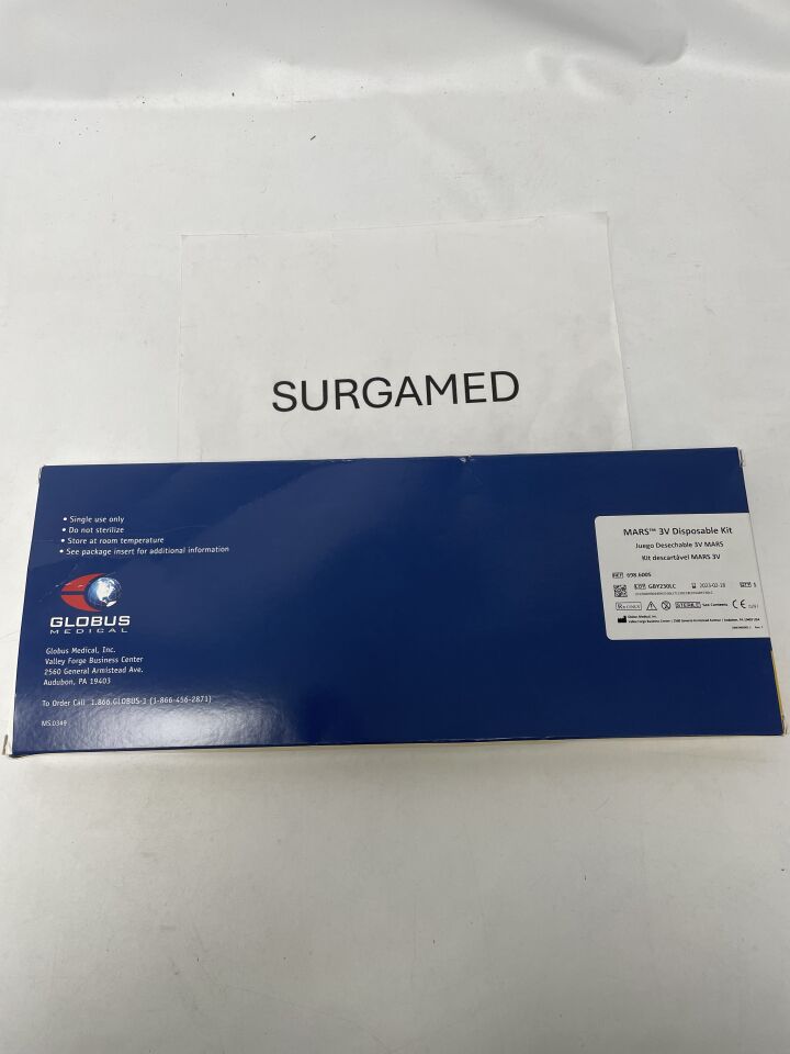698.600S - GLOBUS MEDICAL - Mars 3V Disposable Kit, (BX/1)