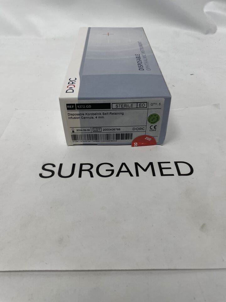 1272.GD - DORC - Korobelnik Self-Retaining Infusion Cannula, 4.0mm, (BX/5)