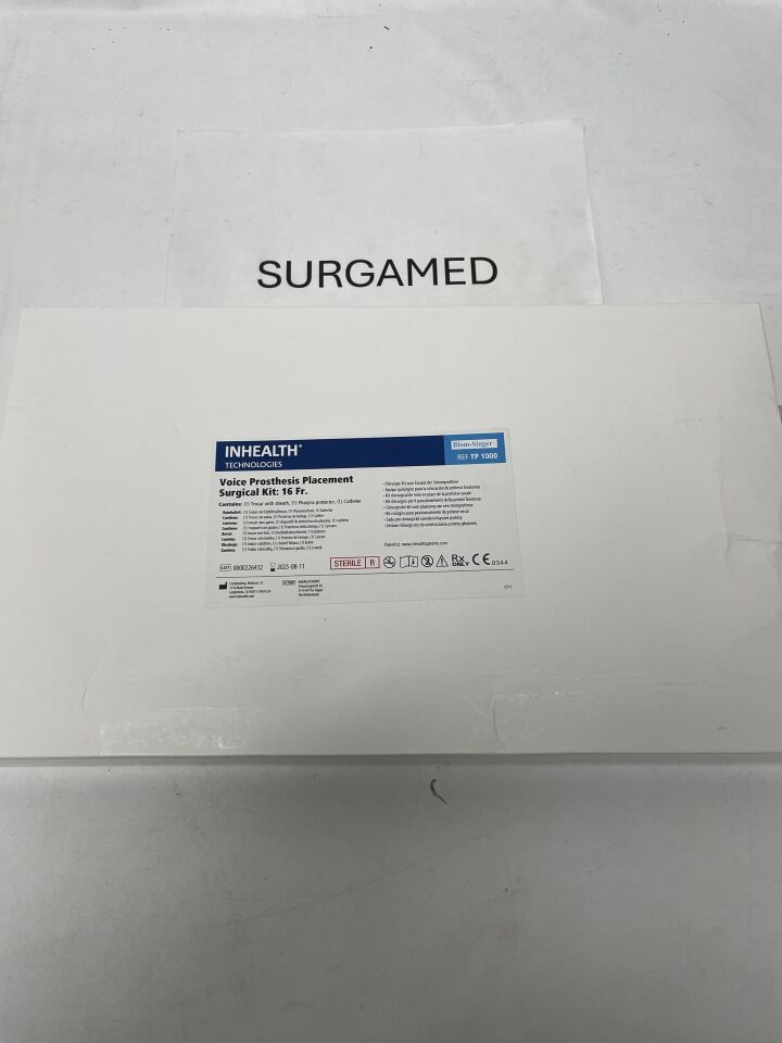 TP 1000 - FREUDENBERG MEDICAL - Inhealth Tech Blom-Singer Voice Prosthesis Placement Kit, 16Fr, (BX/1)