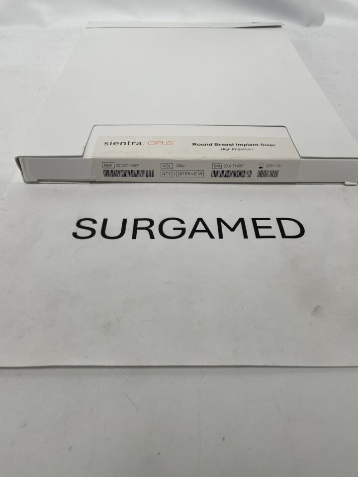 SZ10621-330HP - SIENTRA - Round Breast Implant Sizer, High Projection, 330cc, (BX/1)