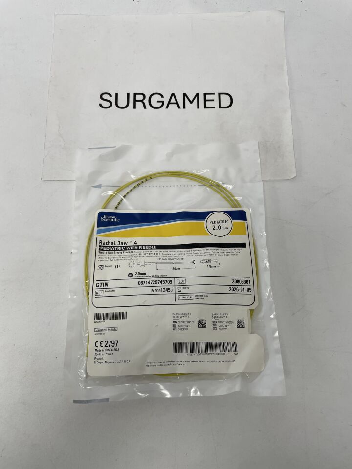 1345 - BOSTON SCIENTIFIC - Radial Jaw 4 Single-Use Biopsy Forceps - Pediatric with Needle - 2.0mm x 160cm, (EA)
