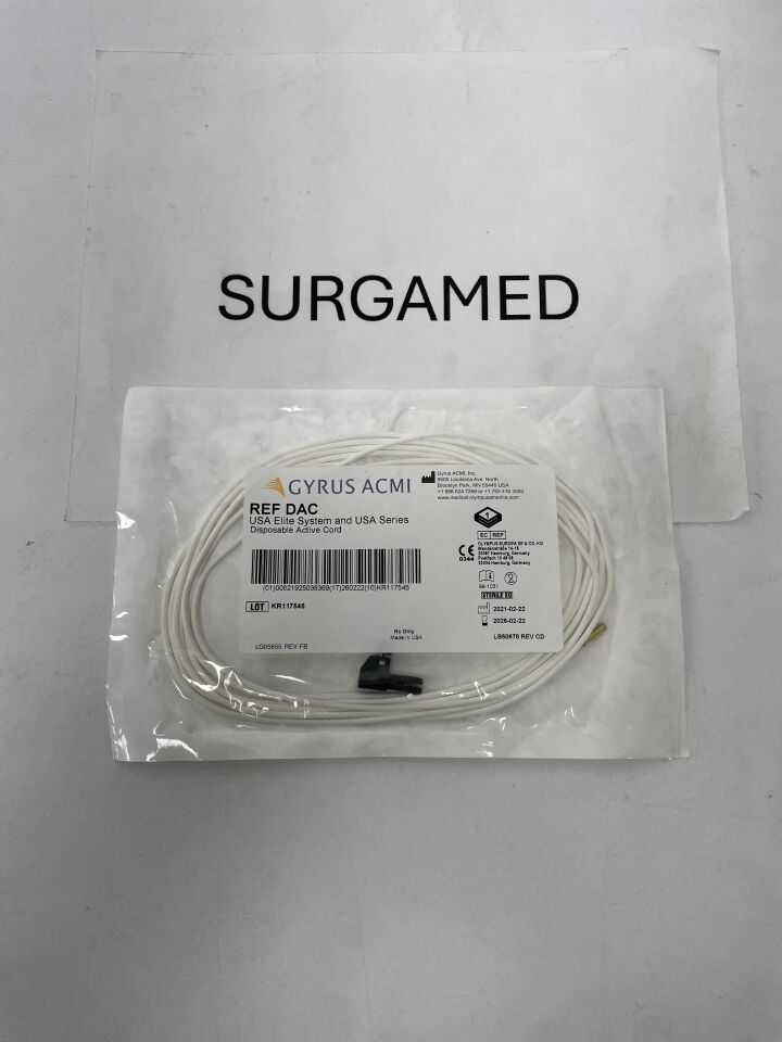 DAC - GYRUS - Disposable Active Cord for USA Elite System and USA Series, (EA)