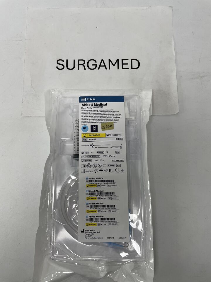 405129 - ABBOTT - Peel-Away Introducer - 8Fr x 14cm x .038", (EA)