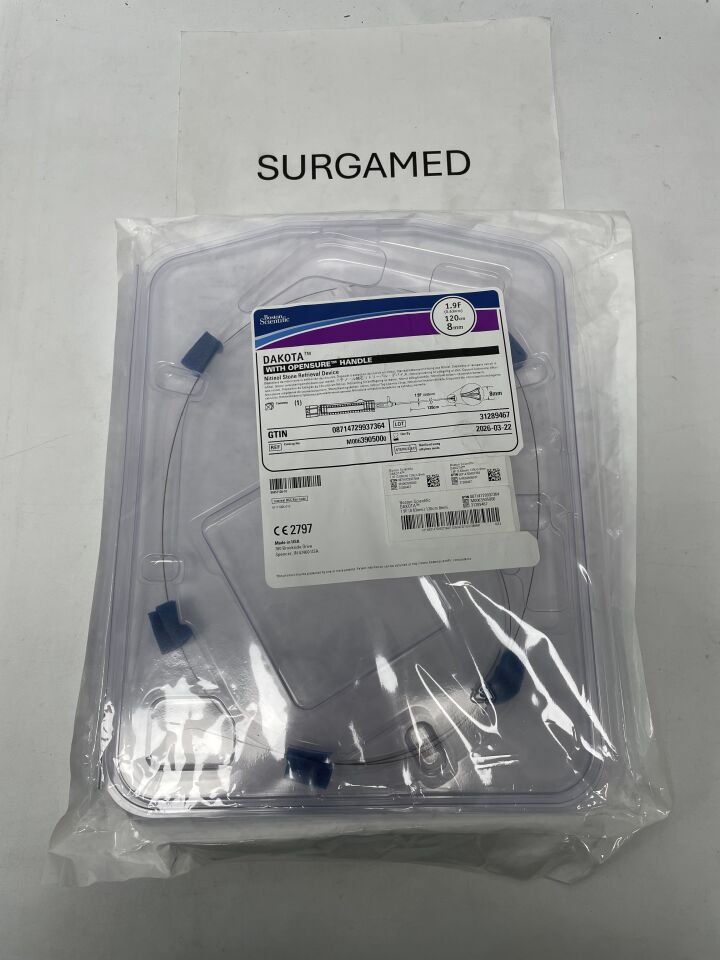 390500 - BOSTON SCIENTIFIC - Dakota Nitinol Stone Retrieval Device with Opensure Handle - 1.9Fr x 120cm x 8mm, (EA)