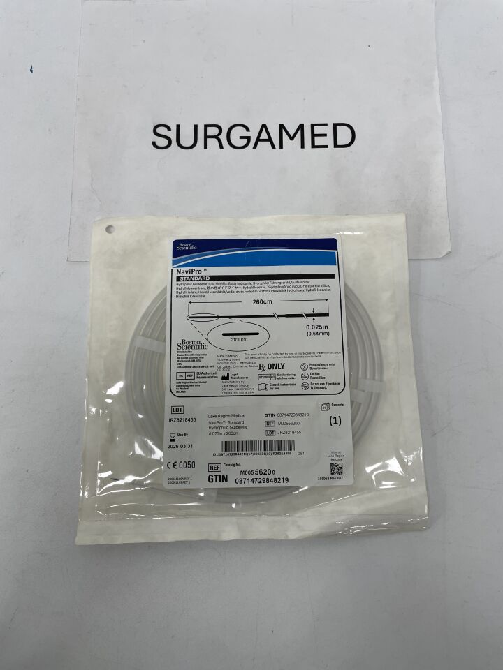 5620 - BOSTON SCIENTIFIC - NaviPro Hydrophilic Guidewire - Standard, Straight - .025" x 260cm, (EA)
