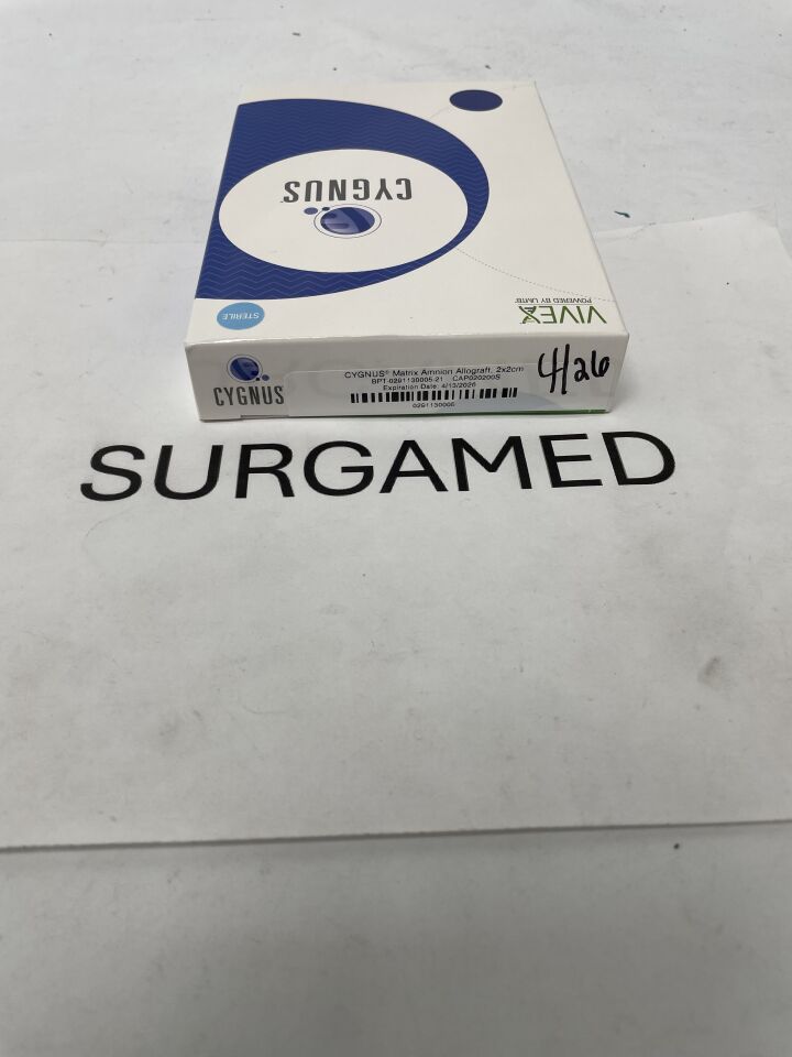 CAP020200S - VIVEX BIOMEDICAL - CYGNUS Matrix Amnion Allograft, 2 x 2cm, (BX/1)